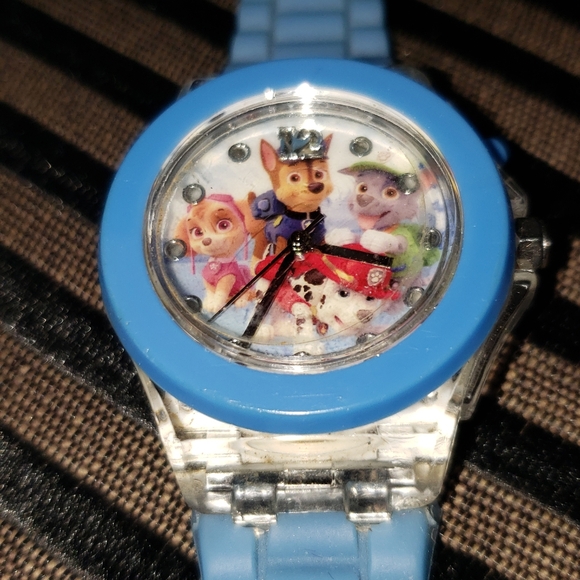 2015 Nickelodeon Paw Patrol Spin Master Light Up Blue Silicone Children's Kid's - Picture 1 of 3